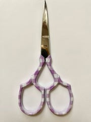 Purple Gingham Scissors