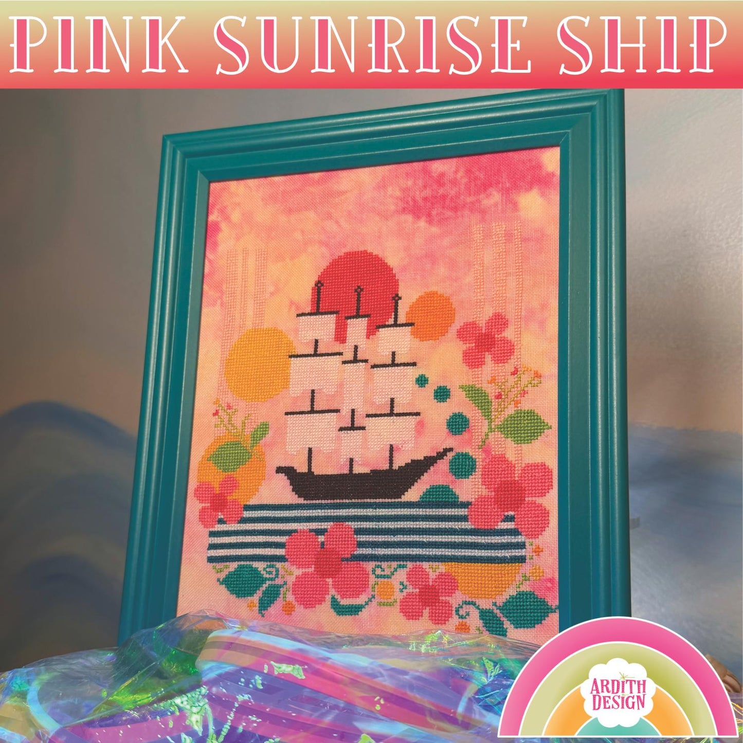 Pink Sunrise Ship