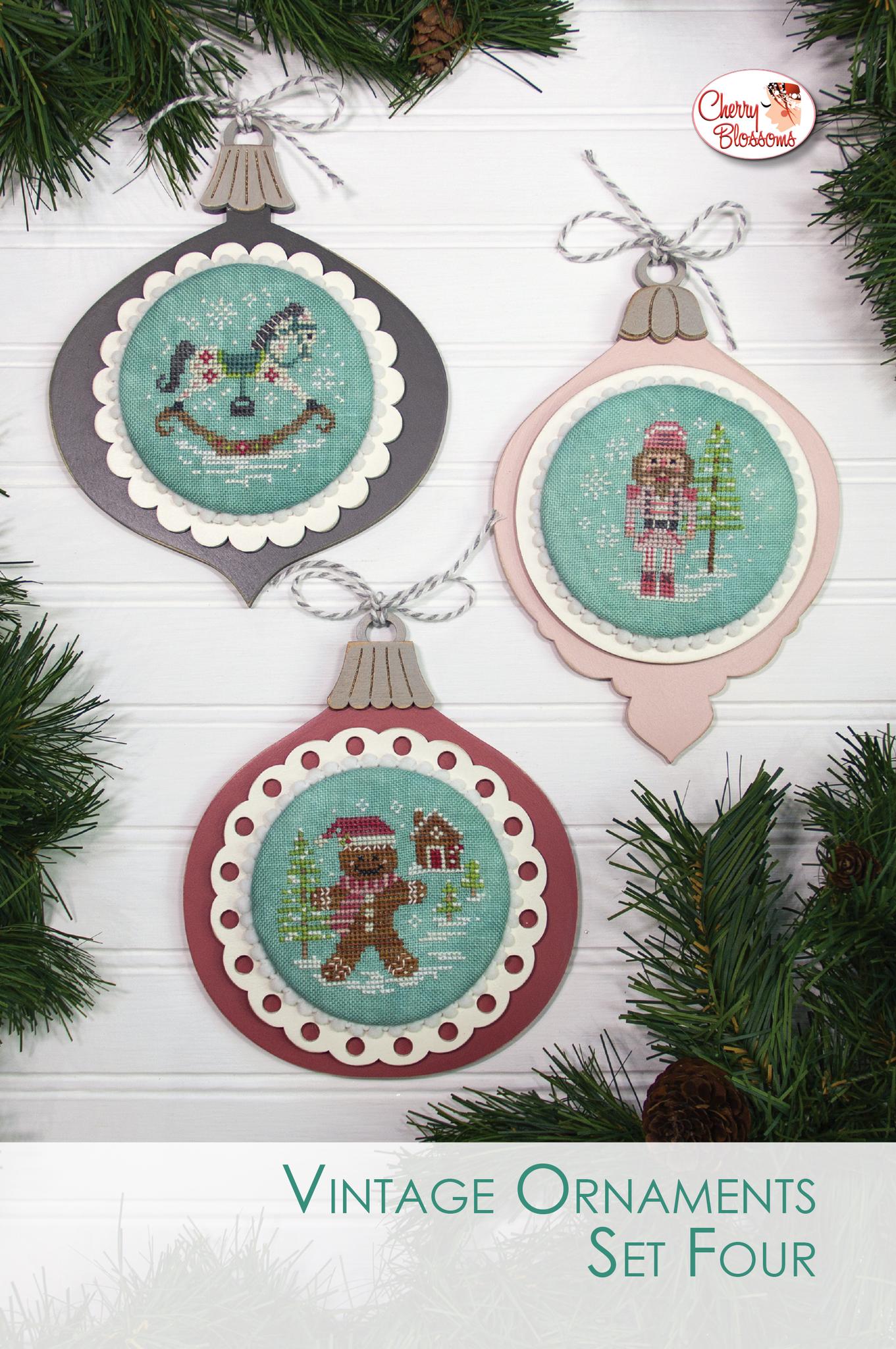 Vintage Ornaments Set Four