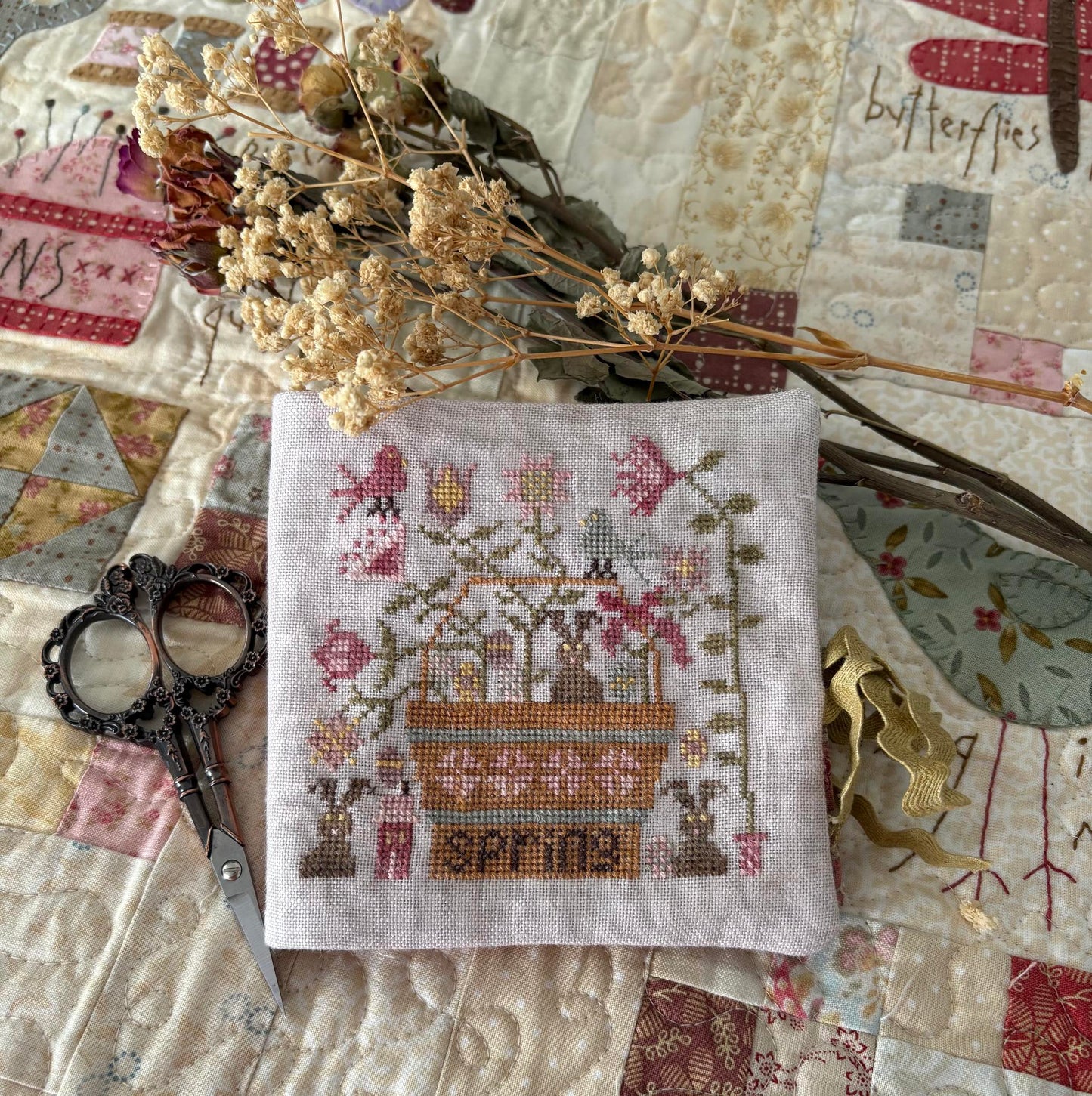 Chocolate Bunnies Needle Book