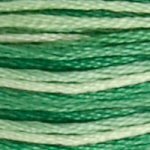 125 Variegated Seafoam Green- 6 Strand Floss