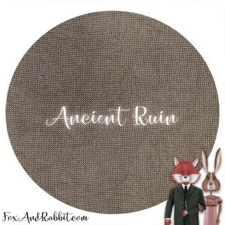 Ancient Ruin - 28 Hand Dyed Linen - Fox and Rabbit Designs