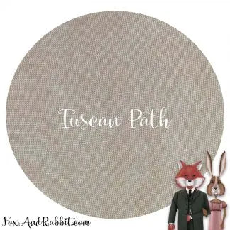 Tuscan Path - 40 Hand Dyed Linen - Fox and Rabbit Designs