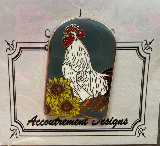 Rooster Sunflower Needle Minder