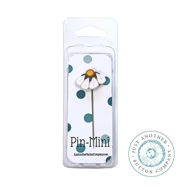 Pin-Mini: White Lazy Daisy Solo