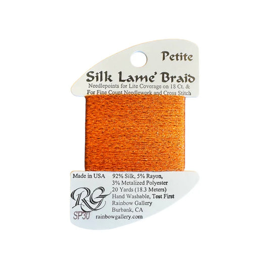 SP30 Orange Silk Lame Braid Petite