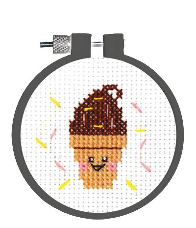 Ice Cream Cross Stitch Mini