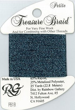 PB18 Midnight Blue Treasure Braid Petite