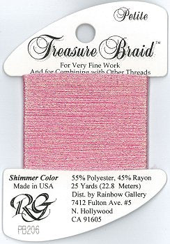 PB206 Pink Pearl Treasure Braid Petite