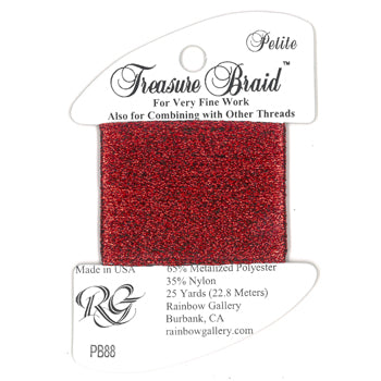 PB88 Madeira Red Treasure Braid Petite