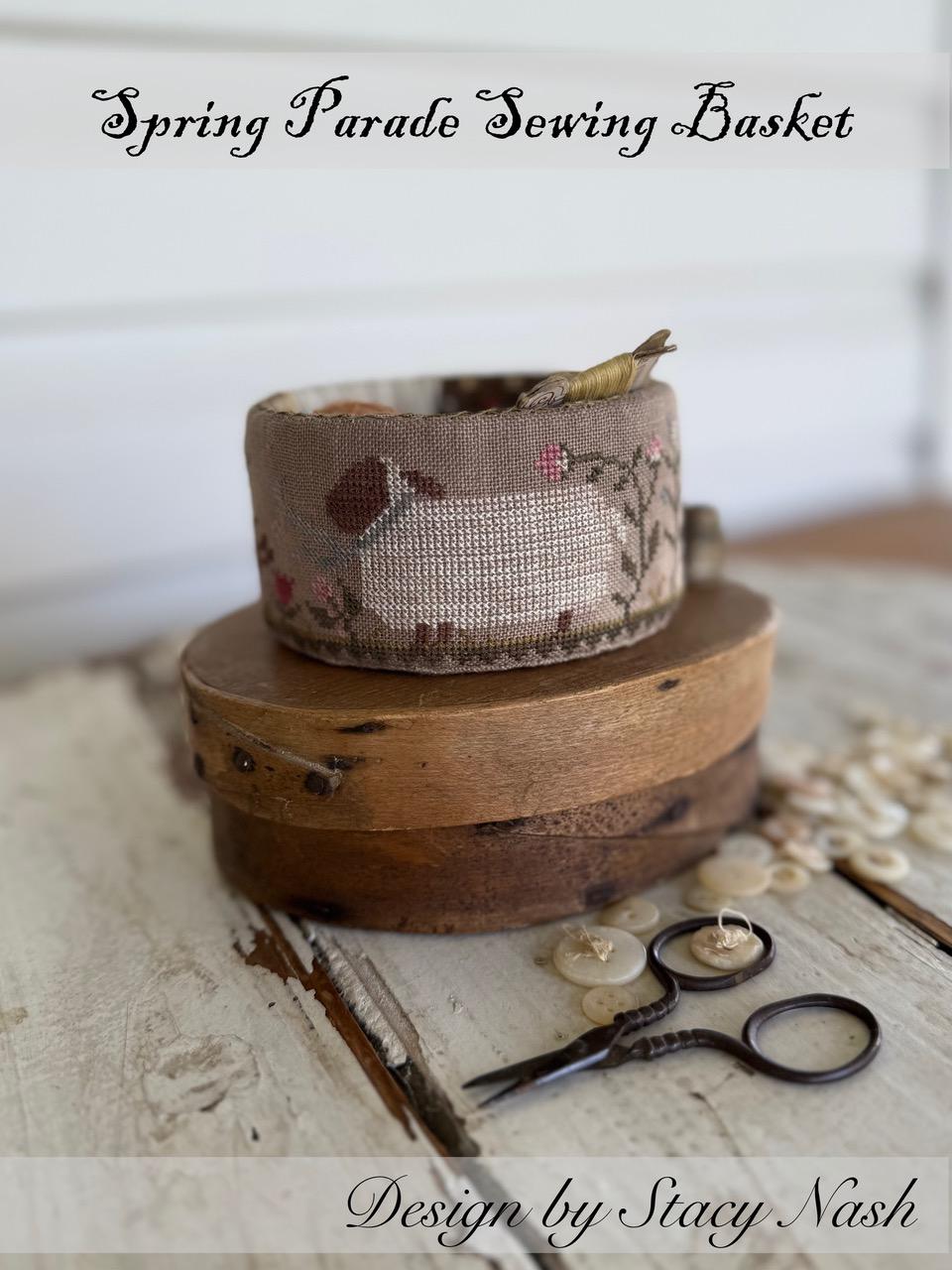 Spring Parade Sewing Basket