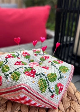 Strawberry Fayre Biscornu