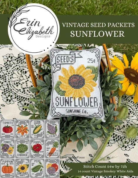 Vintage Seed Packets - Sunflower