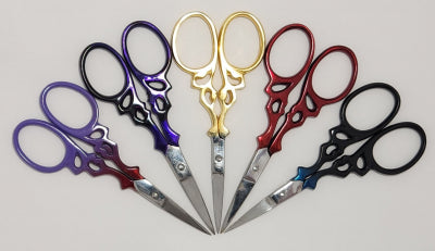 Filligree Scissors 3.5" Assorted Colors