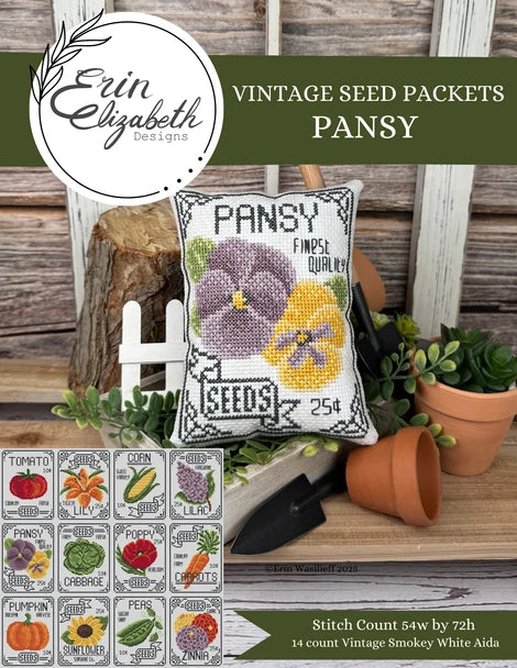 Vintage Seed Packets - Pansy