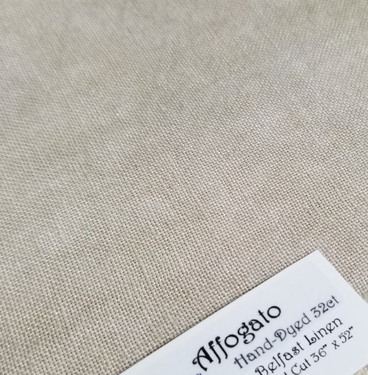 Affogato - 40 Hand Dyed Linen - Fiber on a Whim