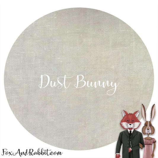 Dust Bunny - 40 Hand Dyed Linen - Fox and Rabbit Designs