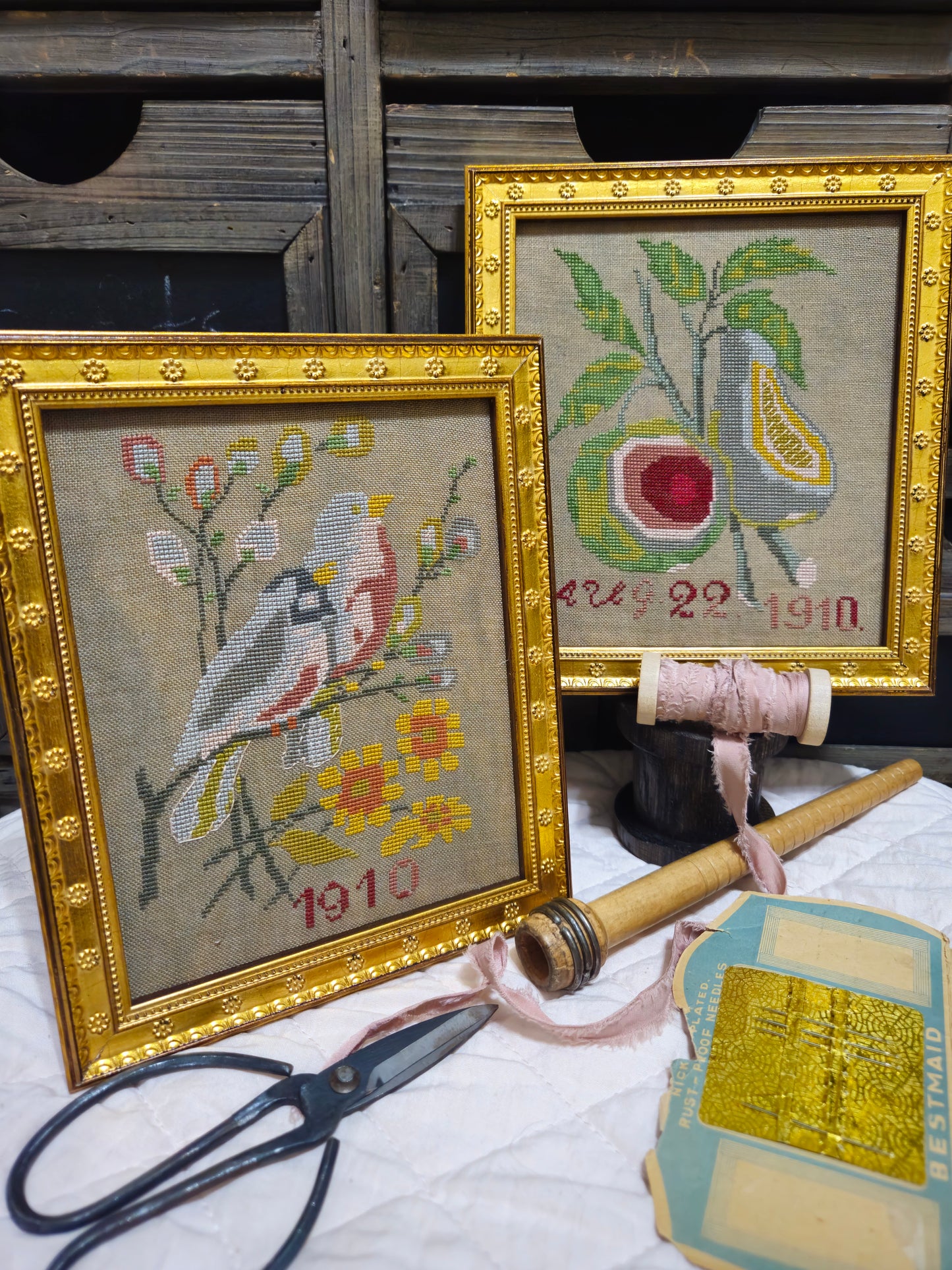 1910 Bird and Pear