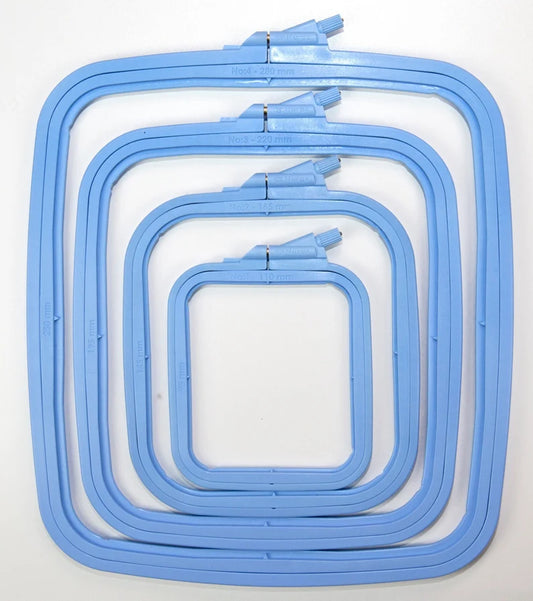 Nurge Square Plastic Hoop - Size 2: Blue 145mm x 165mm (5.7" x 6.5")