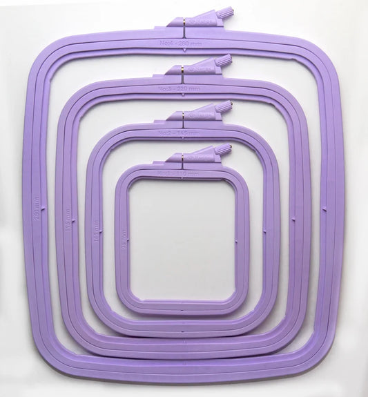 Nurge Square Plastic Hoop - Size 4: Lilac 250mm x 280mm (10" x 11")
