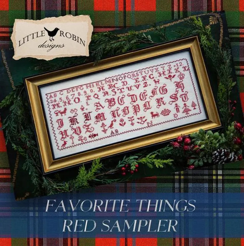 Favorite Things Red Sampler