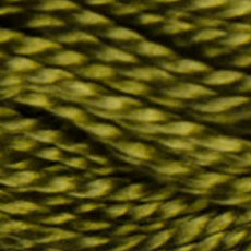 730 Vy Dk Olive Green - Size 5 Pearl Cotton