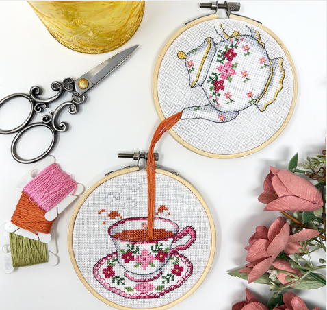 Tea Set Hoops