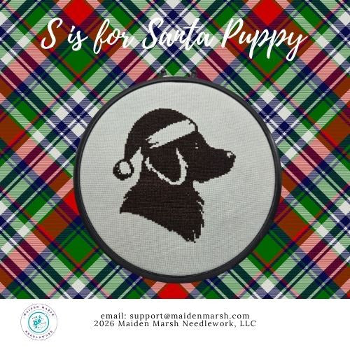 S is for Santa Puppy