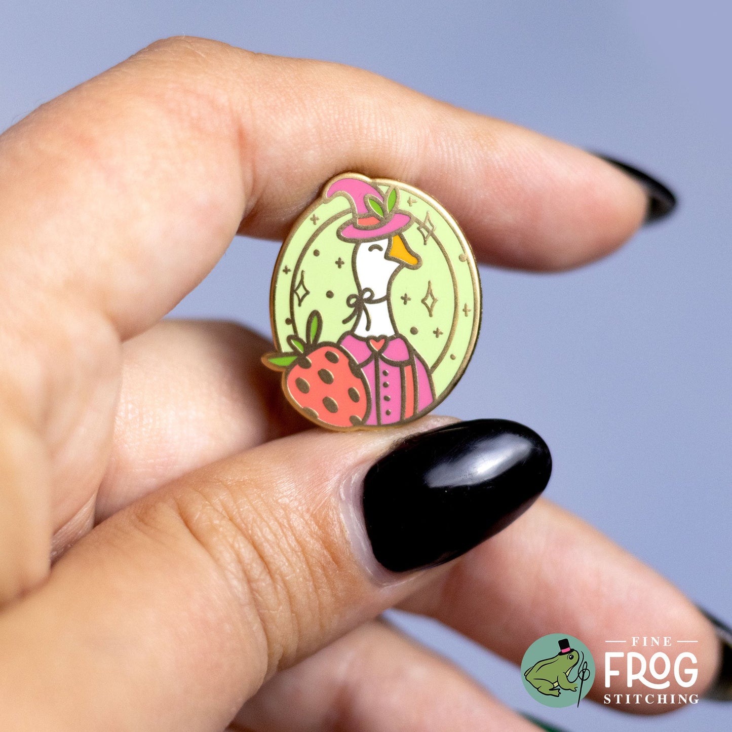 Strawberry Goose Witch Needle Minder