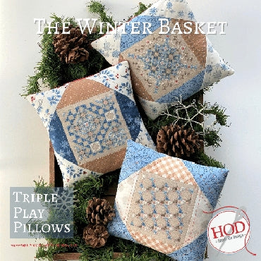 Triple Play Pillows-The Winter Basket